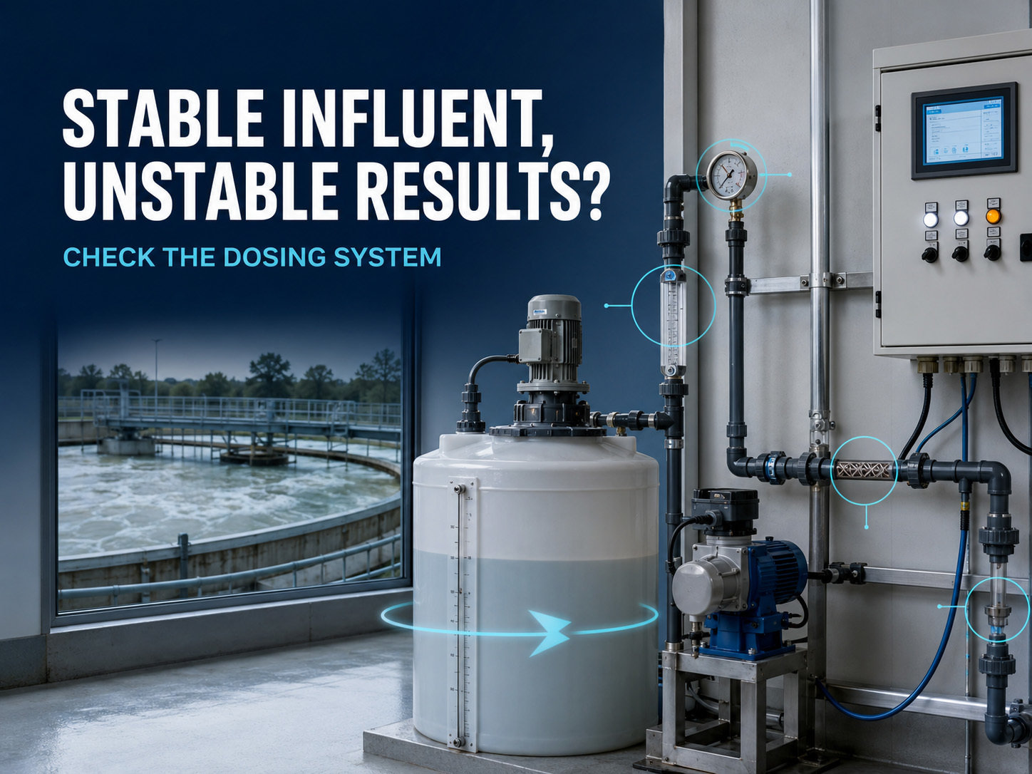 नवीनतम कंपनी ब्लॉग के बारे में Stable Influent but Unstable Treatment Results? Check the Chemical Dosing System