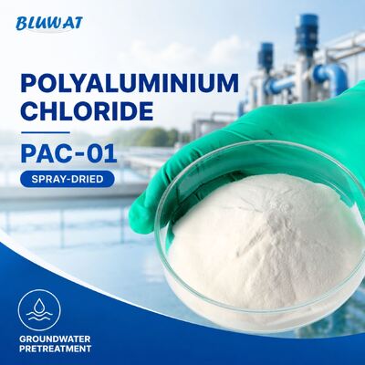 खरीदना 30% न्यूनतम Al2O3 स्प्रे-ड्राइड 25 किग्रा बैग PAC-01 पॉलीएल्यूमीनियम क्लोराइड भूजल पूर्व-उपचार के लिए ऑनलाइन निर्माण