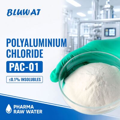 खरीदना फार्मास्युटिकल रॉ वॉटर प्रीट्रीटमेंट के लिए 0.1% अधिकतम अघुलनशील के साथ पीएसी-01 स्प्रे ड्राइड पॉलीएल्यूमीनियम क्लोराइड ऑनलाइन निर्माण