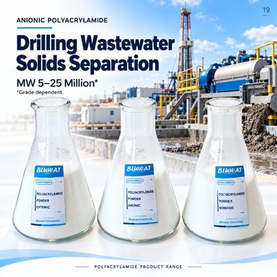 खरीदना Anionic Polyacrylamide APAM 5-25 Million MW 89% Min Solid for Drilling Wastewater Solids Separation CAS 9003-05-8 ISO 9001 Manufacturer 25kg PE Bag ऑनलाइन निर्माण