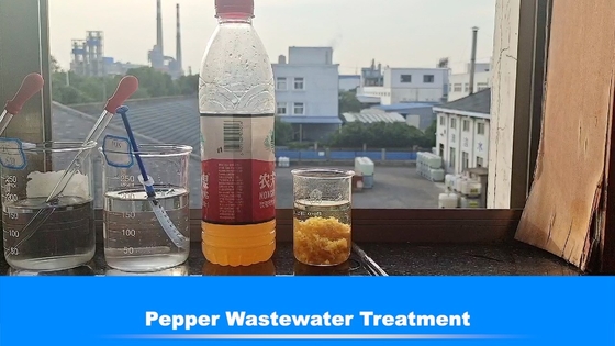 50% खाद्य प्रक्रिया काली मिर्च ब्लूवाट डीकोलरिंग एजेंट अपशिष्ट जल उपचार