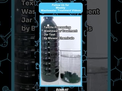 कपड़ों के अपशिष्ट जल का उपचार कोएग्यूलेशन और फ्लोक्लेशन द्वारा