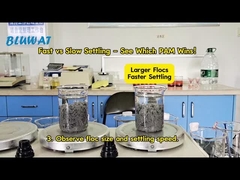 पीएएम फ्लोक्लुलेन्टः कौन सा अधिक तेज़ी से स्लड को जमा करता है?