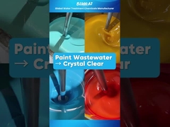 पेंट अपशिष्ट उपचार | फ्लोकुलेंट और PAM के साथ स्वच्छ जल प्रदर्शन #shorts #wastewatertreatment